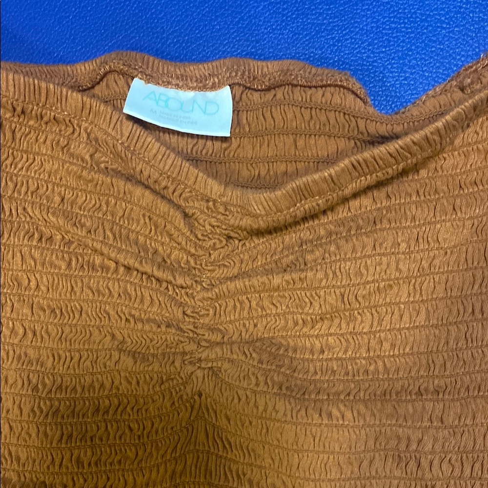 Rust Off-Shoulder Textured Top - Picture 3 of 4